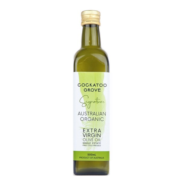Cockatoo Grove Organic Extra Virgin Olive Oil 500ml Carton of 6 Organic Trader